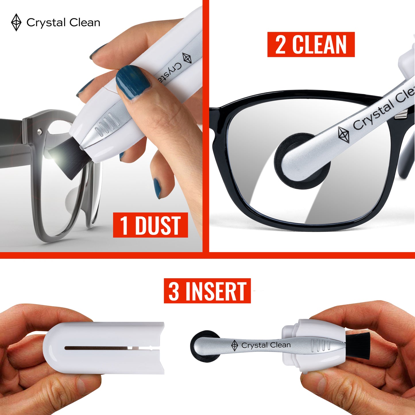 Crystal Clean - Scratch-Free Glass & Screen Cleaner